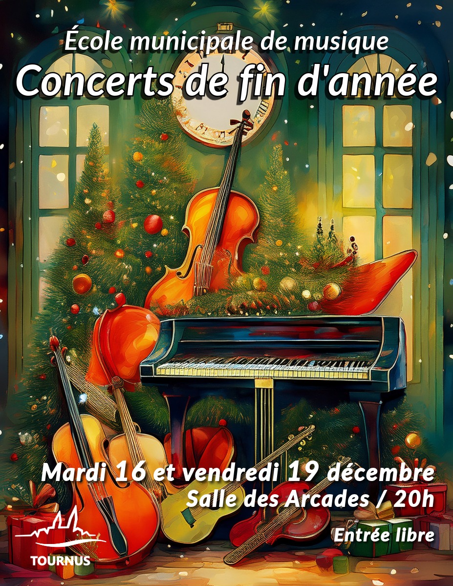 Concerts de fin d’année de l’École Municipale de Musique