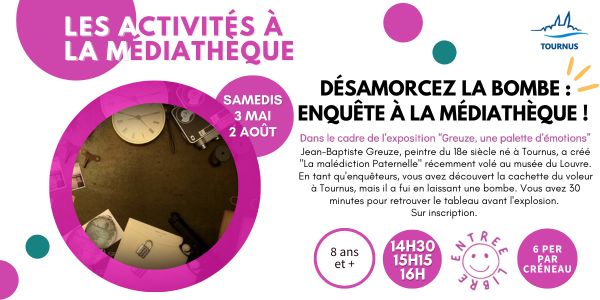 Désamorcez la bombe : enquête à la médiathèque !