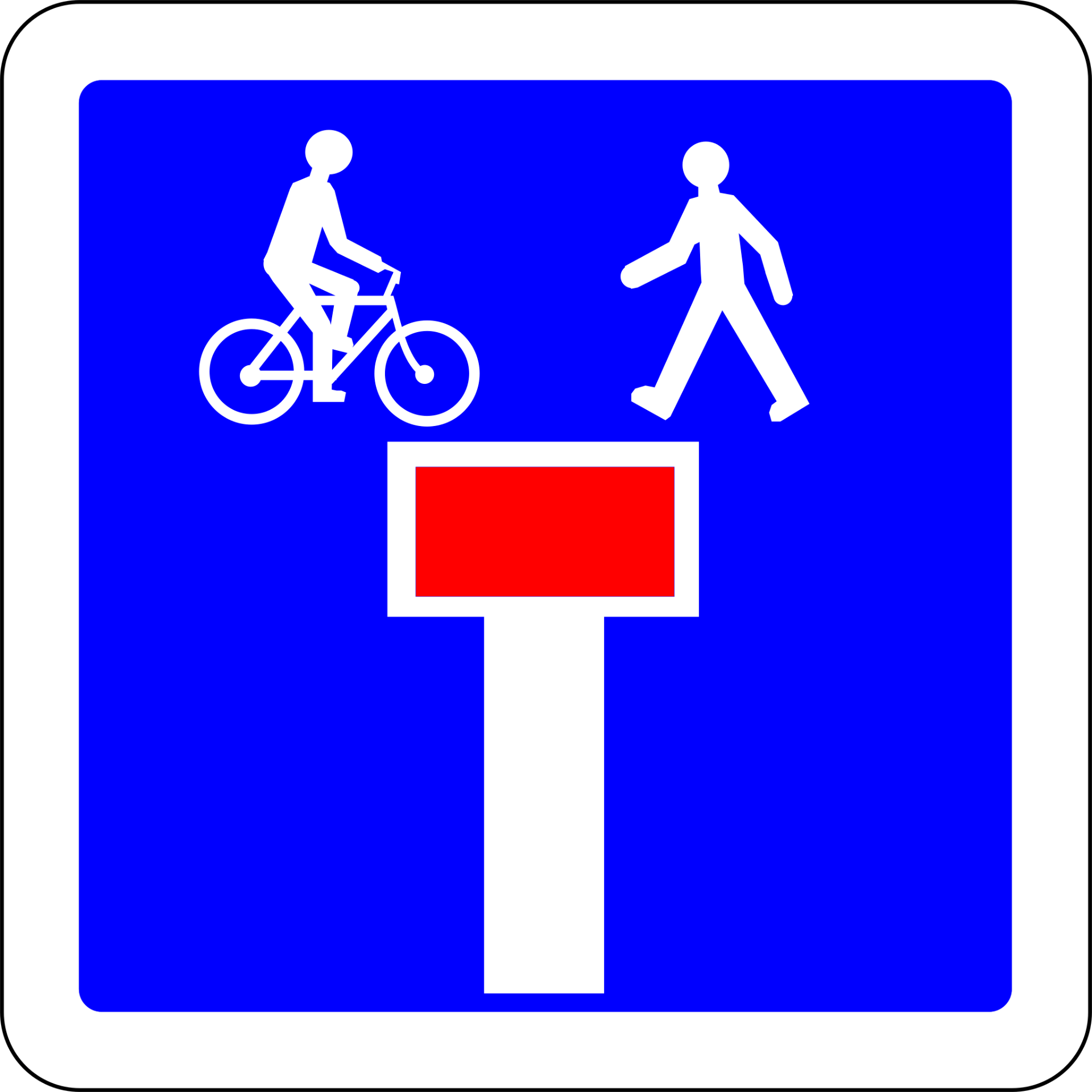 panneau de signalisation sans issue