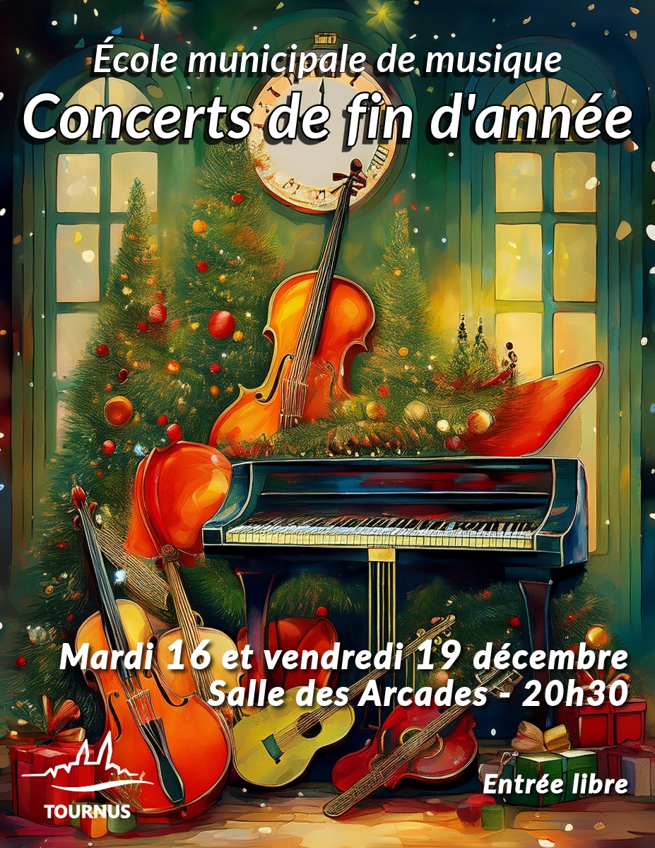 Concerts de fin d’année de l’École Municipale de Musique