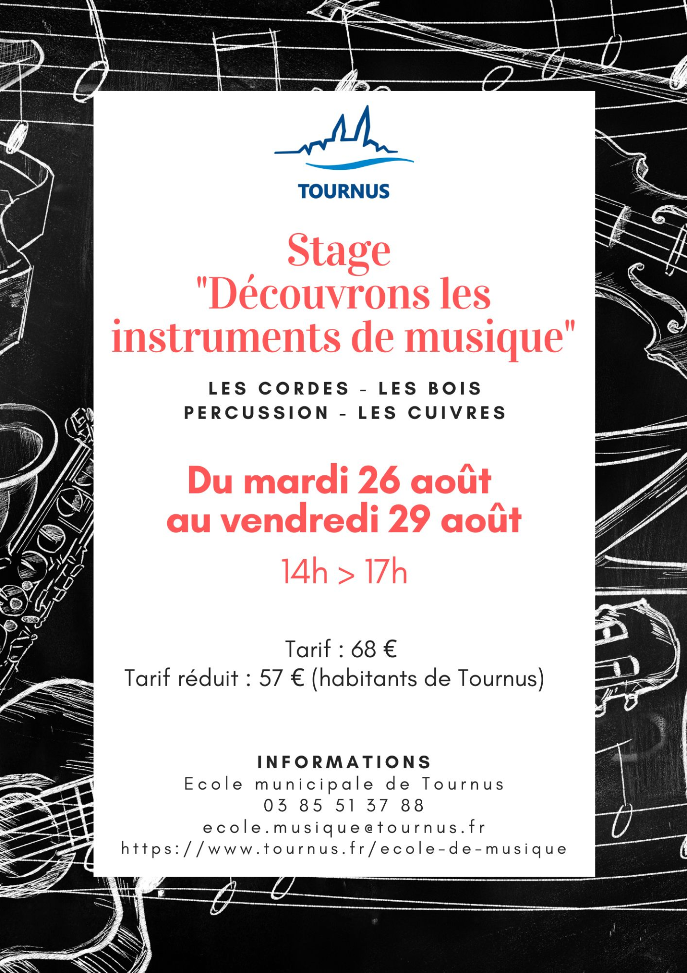 Stage "Découvrons les instruments de musique"